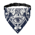 Vintage Masonic Freemasonry Print Over The Collar Dog Bandana