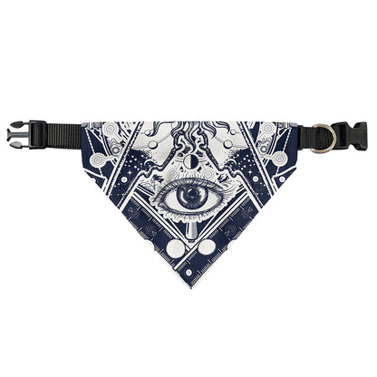 Vintage Masonic Freemasonry Print Over The Collar Dog Bandana