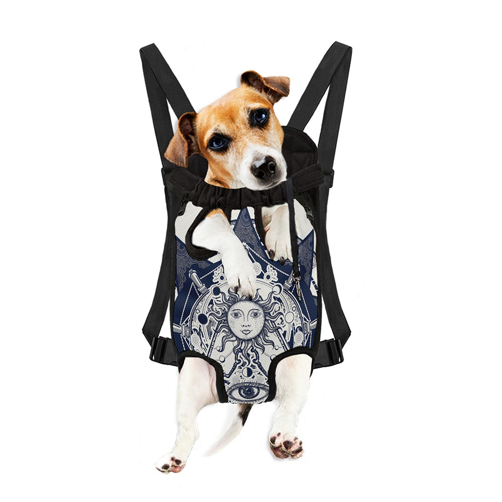Vintage Masonic Freemasonry Print Pet Carrier Backpack