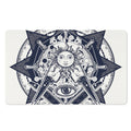 Vintage Masonic Freemasonry Print Polyester Doormat