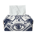 Vintage Masonic Freemasonry Print Rectangle Tissue Box Cover