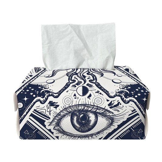 Vintage Masonic Freemasonry Print Rectangle Tissue Box Cover