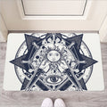 Vintage Masonic Freemasonry Print Rubber Doormat