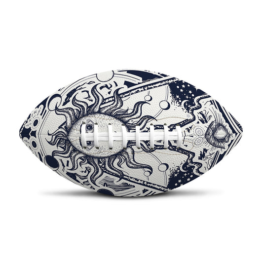 Vintage Masonic Freemasonry Print Rugby Ball