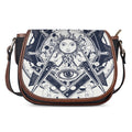 Vintage Masonic Freemasonry Print Saddle Bag