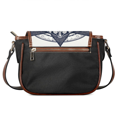 Vintage Masonic Freemasonry Print Saddle Bag