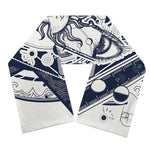 Vintage Masonic Freemasonry Print Scarf
