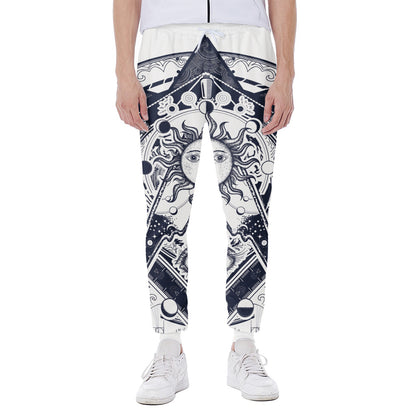Vintage Masonic Freemasonry Print Scuba Joggers