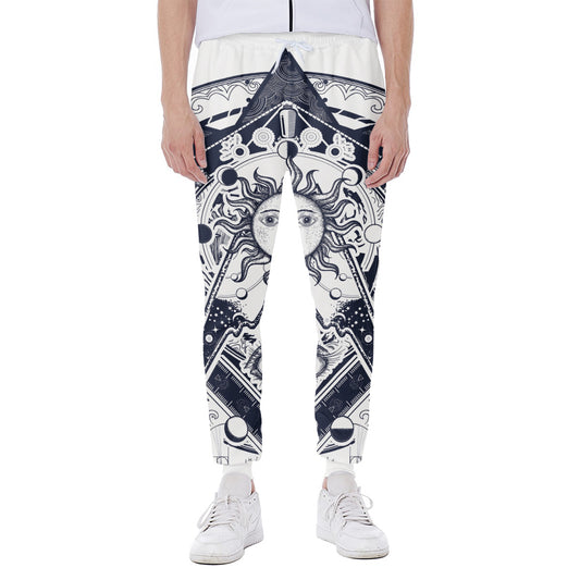 Vintage Masonic Freemasonry Print Scuba Joggers