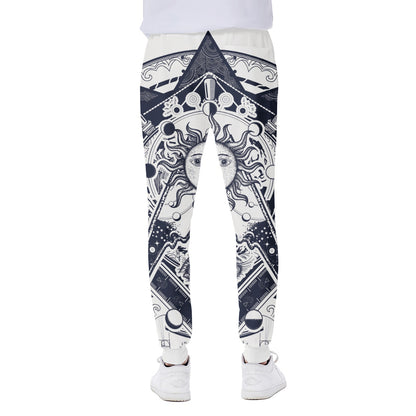 Vintage Masonic Freemasonry Print Scuba Joggers