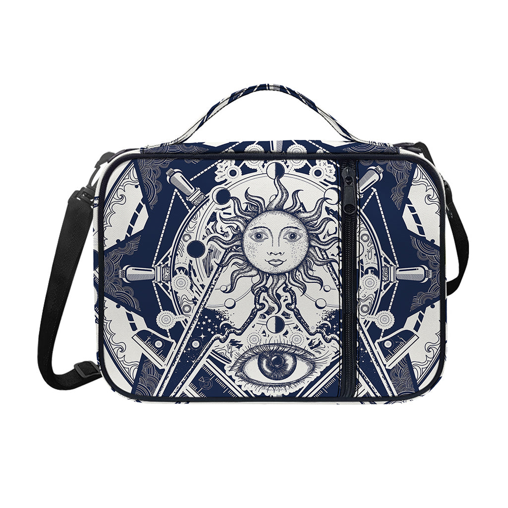 Vintage Masonic Freemasonry Print Shoulder Strap Bible Bag