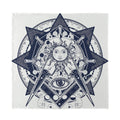 Vintage Masonic Freemasonry Print Silk Bandana