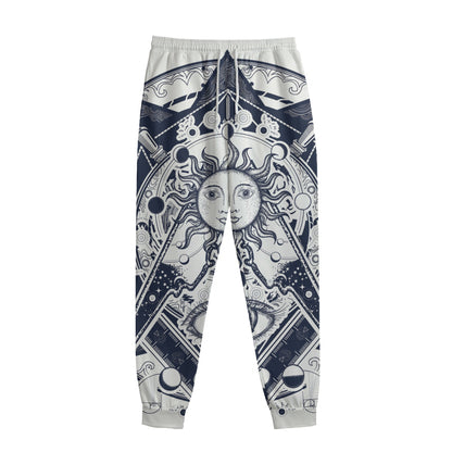 Vintage Masonic Freemasonry Print Sweatpants