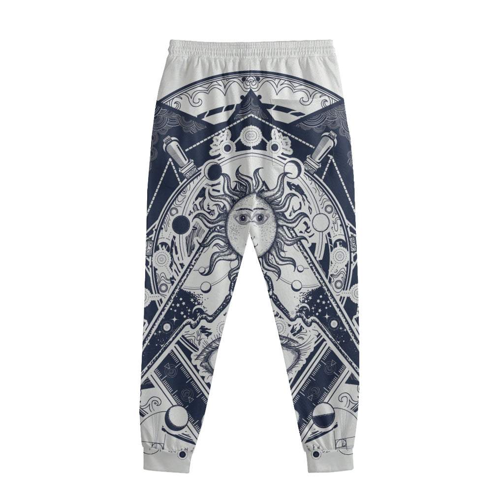 Vintage Masonic Freemasonry Print Sweatpants