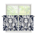 Vintage Masonic Freemasonry Print Tier Curtains