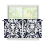 Vintage Masonic Freemasonry Print Tier Curtains