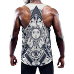 Vintage Masonic Freemasonry Print Training Tank Top