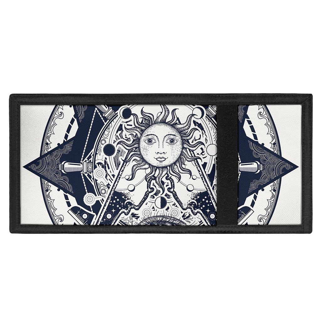 Vintage Masonic Freemasonry Print Trifold Wallet
