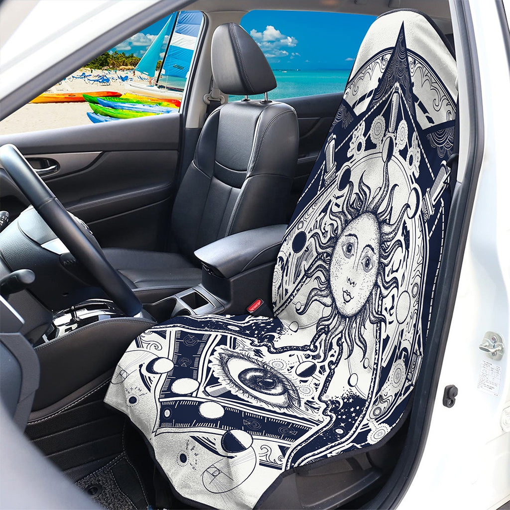 Vintage Masonic Freemasonry Print Waterproof Car Seat Cover