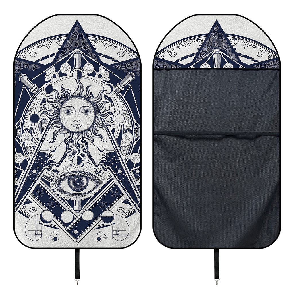 Vintage Masonic Freemasonry Print Waterproof Car Seat Cover