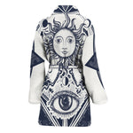 Vintage Masonic Freemasonry Print Women's Bathrobe