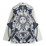 Vintage Masonic Freemasonry Print Women's Blazer