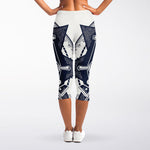 Vintage Masonic Freemasonry Print Women's Capri Leggings