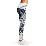 Vintage Masonic Freemasonry Print Women's Leggings
