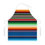 Vintage Mexican Blanket Pattern Print Adjustable Apron