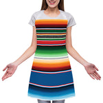 Vintage Mexican Blanket Pattern Print Adjustable Apron