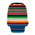 Vintage Mexican Blanket Pattern Print Baby Seat Cover