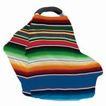 Vintage Mexican Blanket Pattern Print Baby Seat Cover