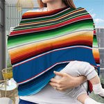 Vintage Mexican Blanket Pattern Print Baby Seat Cover