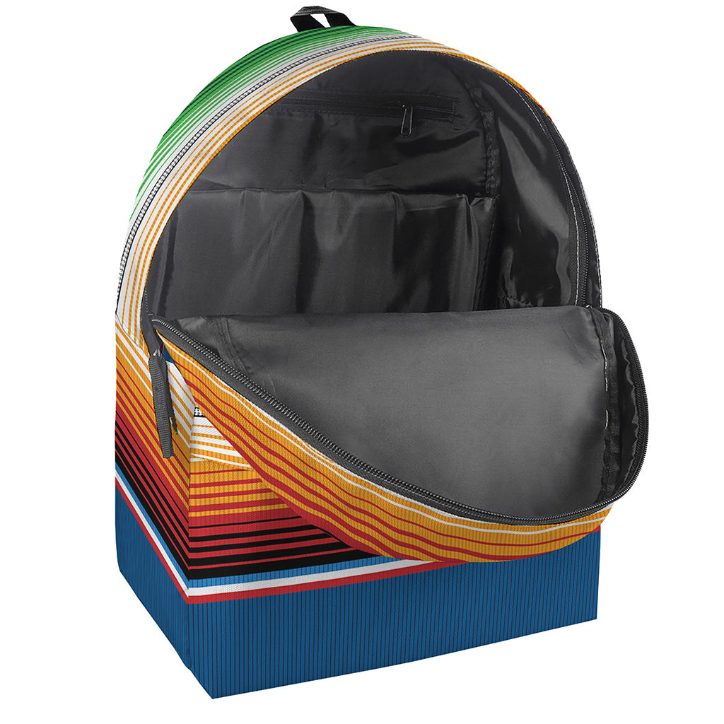 Vintage Mexican Blanket Pattern Print Backpack