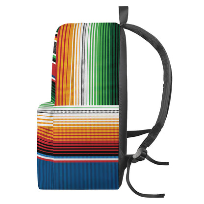 Vintage Mexican Blanket Pattern Print Backpack