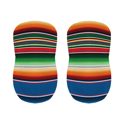 Vintage Mexican Blanket Pattern Print Bar Stool Covers