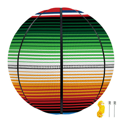 Vintage Mexican Blanket Pattern Print Basketball