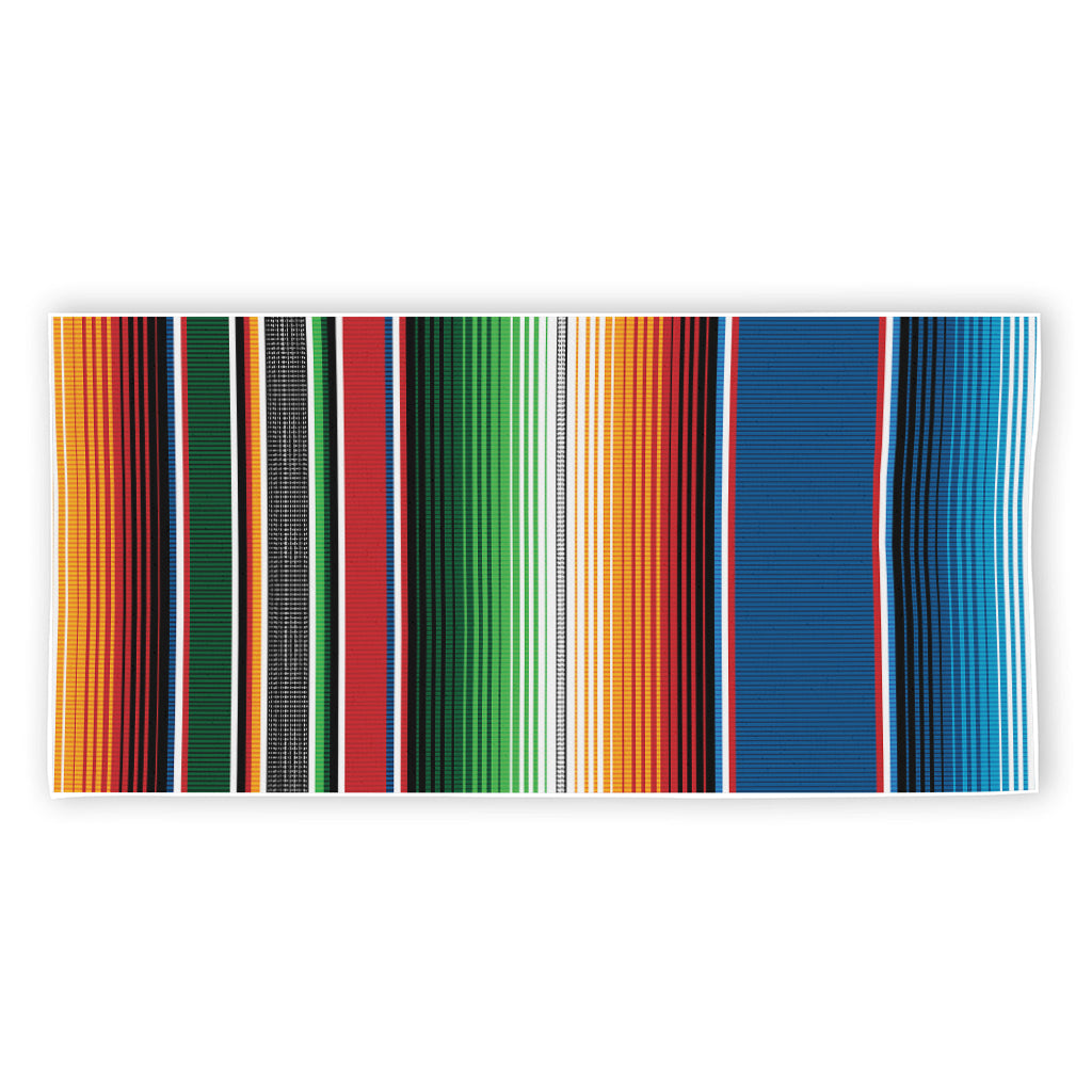 Vintage Mexican Blanket Pattern Print Beach Towel