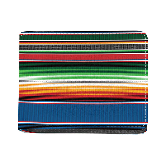 Vintage Mexican Blanket Pattern Print Bifold Wallet