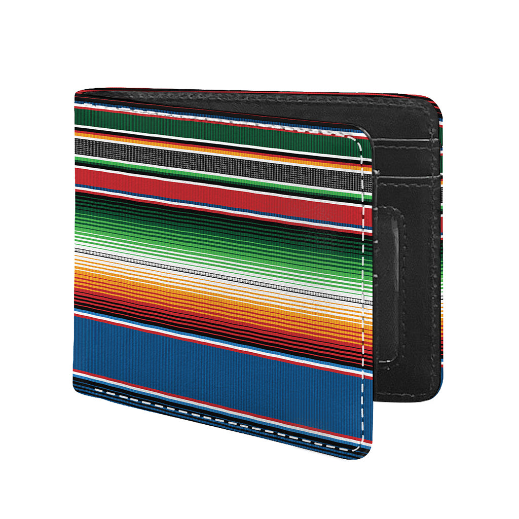 Vintage Mexican Blanket Pattern Print Bifold Wallet