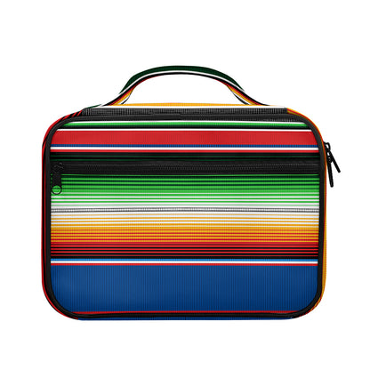 Vintage Mexican Blanket Pattern Print Briefcase Bible Bag