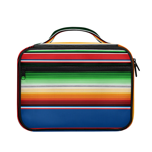 Vintage Mexican Blanket Pattern Print Briefcase Bible Bag