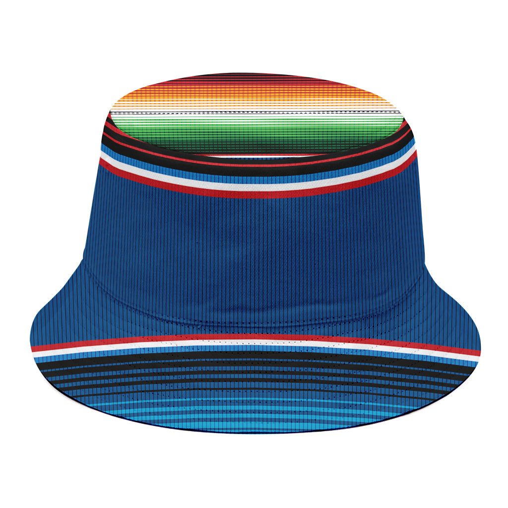 Vintage Mexican Blanket Pattern Print Bucket Hat