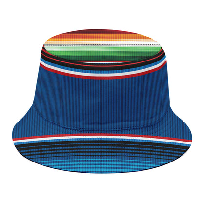 Vintage Mexican Blanket Pattern Print Bucket Hat