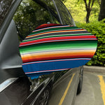 Vintage Mexican Blanket Pattern Print Car Side Mirror Covers