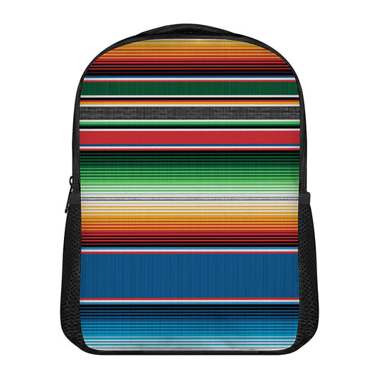 Vintage Mexican Blanket Pattern Print Casual Backpack