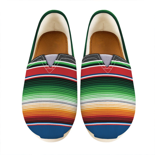 Vintage Mexican Blanket Pattern Print Casual Shoes