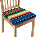 Vintage Mexican Blanket Pattern Print Chair Cushion Cover