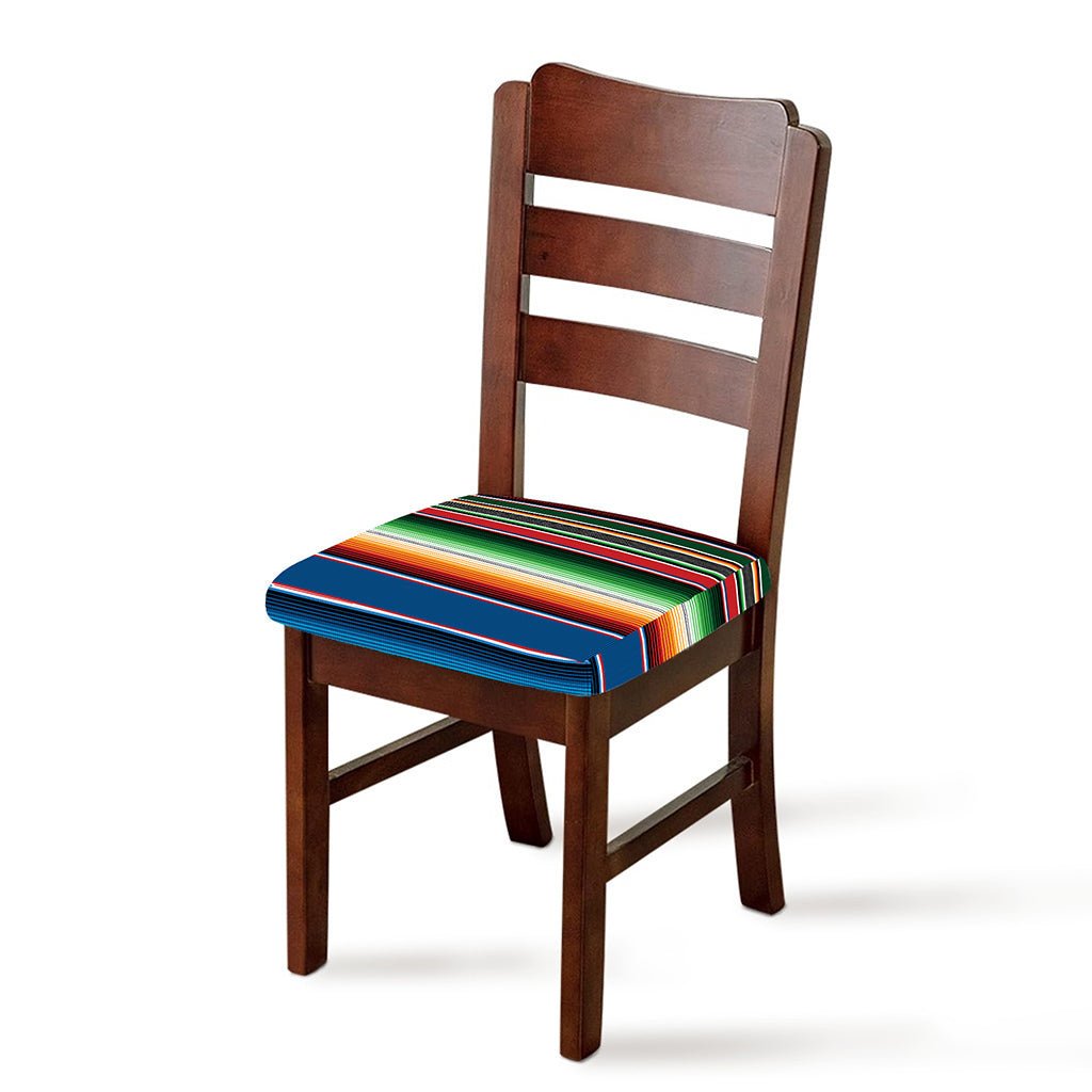 Vintage Mexican Blanket Pattern Print Chair Cushion Cover