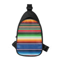 Vintage Mexican Blanket Pattern Print Sling Bag